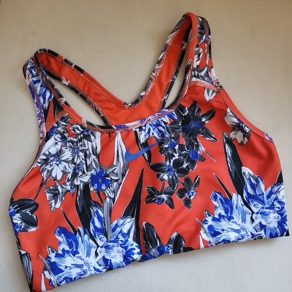 Nike Tropical Floral Sports Bra - Picture 1 of 10